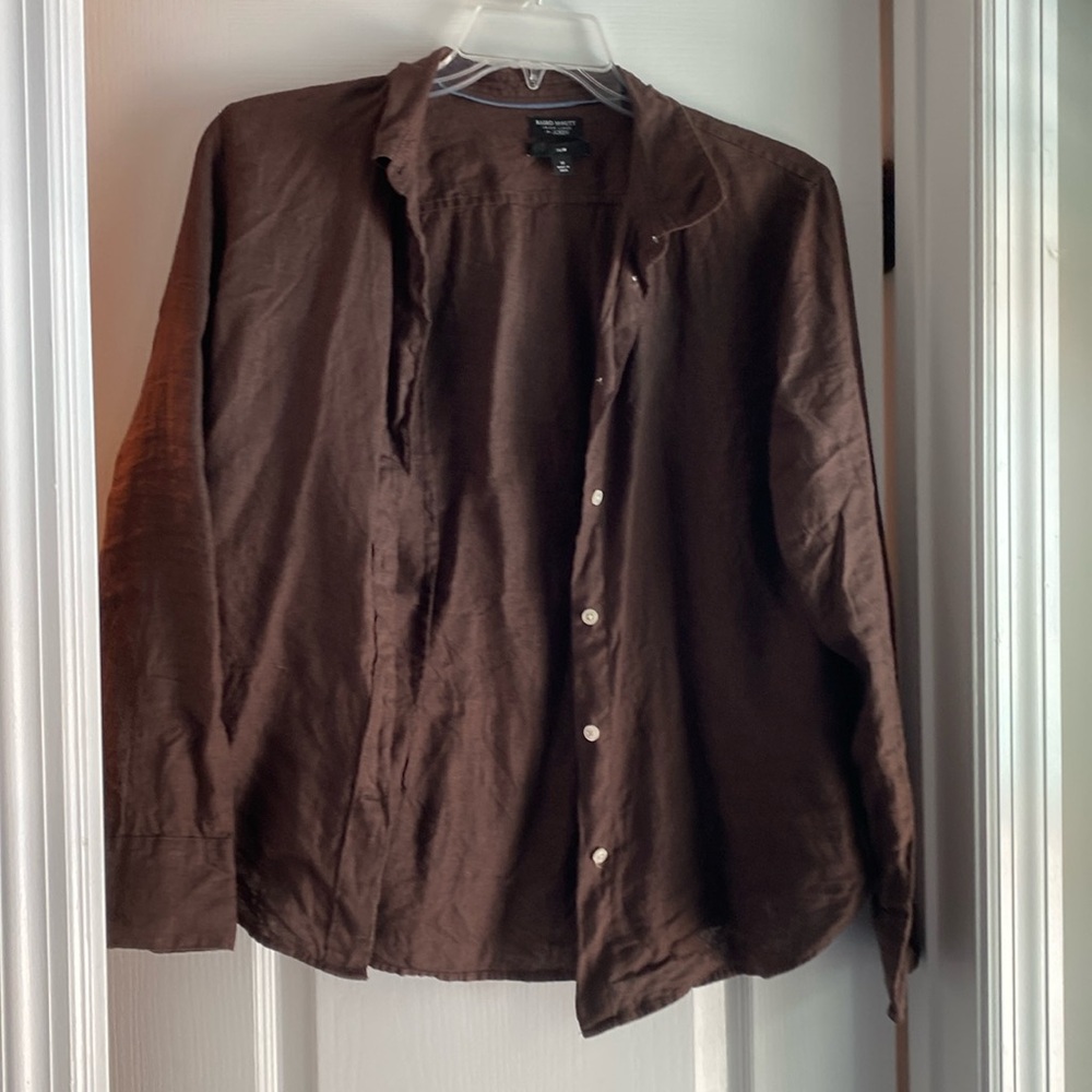 J Crew Linen Button Down